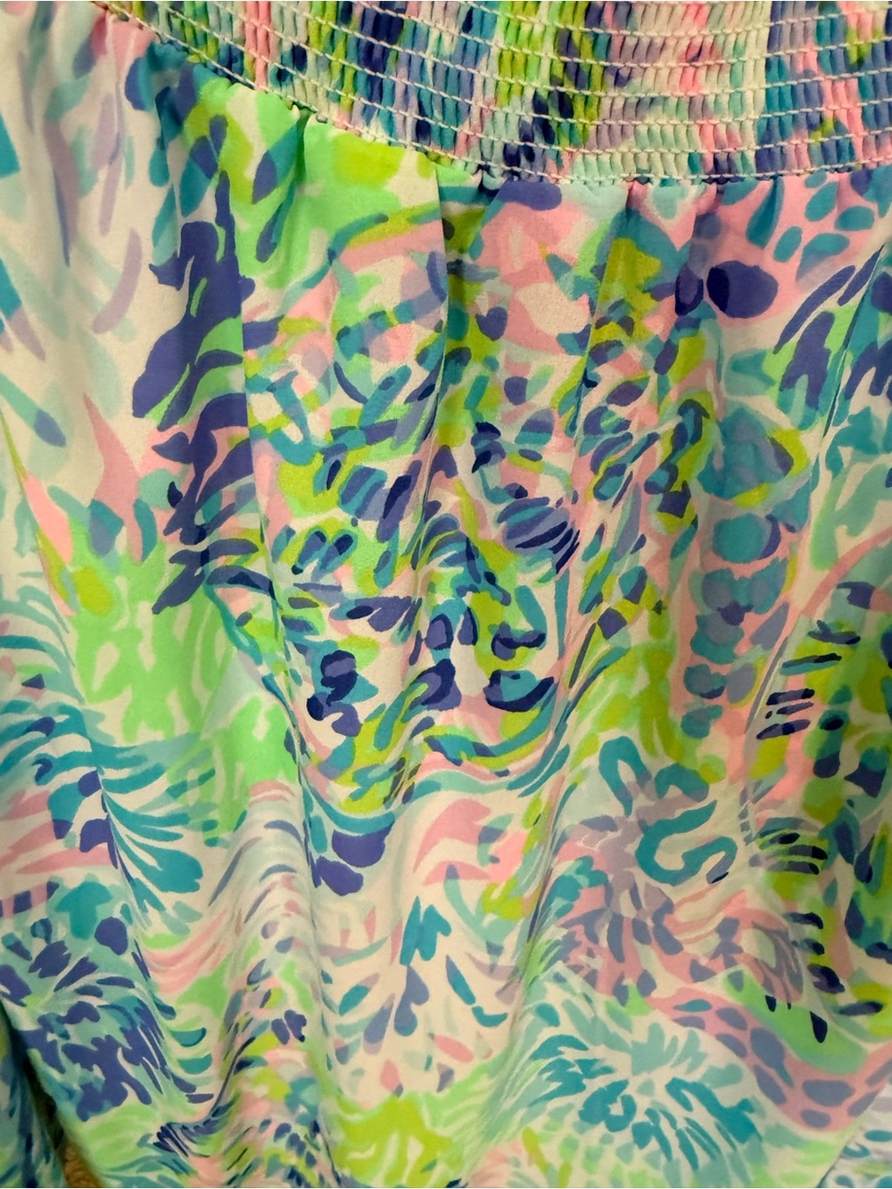 LILLY PULITZER Maryellen Off the Shoulder Top in Multi Shell of a Party - XL - Picture 5 of 6